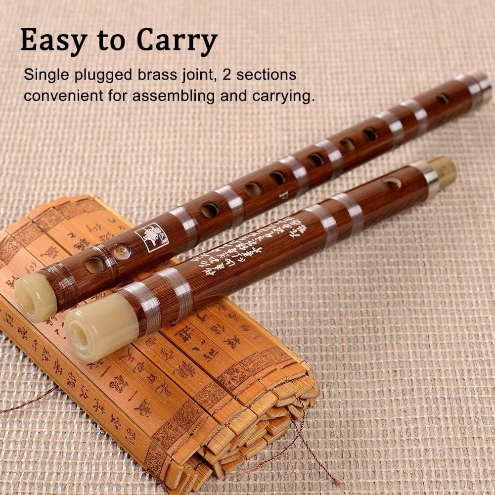 C/D/E/F/G key  Flute Dizi Bitter Bamboo Pluggable Traditional Handmade Chinese Musical Woodwind Instrument Study Level Performance
