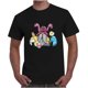 thumbnail image 1 of Camiseta de todos los días para hombre Camiseta de manga corta suelta informal con estampado de Pascua Pompotops oipoqjl31290, 1 of 4