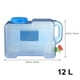 thumbnail image 3 of Cubo de almacenamiento de agua al aire libre de plástico Contenedor de agua de cubo de coche portátil con grifo (12L), 3 of 5