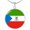 Luxury Necklace (Gold), variant on Equatorial Guinea FlagCircle Pendant Necklace Stainless Steel 24 Inch Chain Silver Tone or Gold Tone