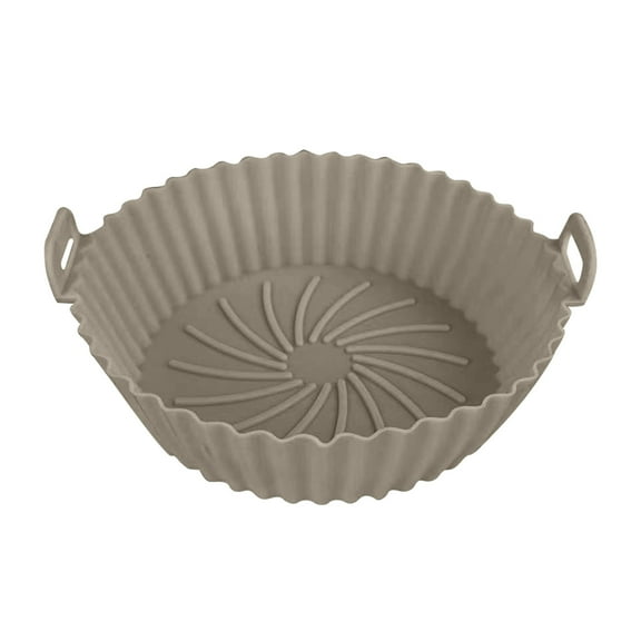Wovilon Air Fryer Silicone Pot Replaces Flammable Parchment Liner, Reusable Air Frying Pan Oven Accessories Circular Tray, Round Tray Suitable For Dishwasher Fridge Oven Outdoor Fruit Basket