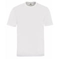 thumbnail image 2 of hajo Camiseta de hombre, pack de 4 - Básica, manga corta, cuello redondo, algodón, uni Blanco S (Small), 2 of 3