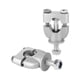 thumbnail image 2 of 1 Pair 7/8' 22mm Silver Handle Bar Mount Mounting Riser Clamp For ATV Motorcycle, 2 of 3