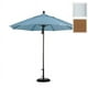 California Umbrella ALTO908170-5488 9 Ft. Poulie en Fibre de Verre Marché Ouvert Parapluie - Blanc Mat et Sunbrella-CanvasTeak – image 1 sur 1