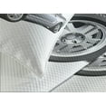 thumbnail image 4 of Ambesonne Teen Room Quilted Bedspread Set 3 Pcs, Cool Speed Car, King Size, Grey Grey Blue, 4 of 5