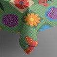 thumbnail image 4 of Pioneer Flower Floral Print Pattern Rectangle Tablecloth 60"x120", Waterproof Polyester Table Cloth, Wipeable Spillproof for Dining Camping Indoor Outdoor, 4 of 6