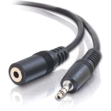 UPC: 0757120137870 | C2G 13787 3.5mm M/F Shielded Stereo Audio Extension Cable  Black (6 Feet  1.82 Meters)