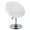 White, variant on CL.HPAHKL Vanity Stool Chair with Round Back, Living Room Makeup Swivel PU Leather Accent Chair Height Adjustable for Room, Bedroom, White