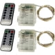 thumbnail image 1 of Paquete de 2 luces de cadena, 33 pies 100 LED, luces parpadeantes USB flexible con control remoto, patio, jardín, 1 of 5