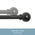 thumbnail image 4 of Chelsea 48-86 in. Decorative Curtain Rod & Holdback Set, 5/8 in. Diameter, 4 of 6