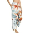 thumbnail image 2 of Balery Three Goldfish Watercolor Splash print Women's Pajama Pants,Ultra Lightweight Pjs,Lounge Pant-XX-Large, 2 of 9