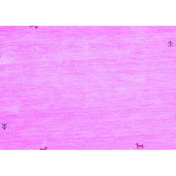 Ahgly Company Indoor Rectangle Abstract Purple Contemporary Area Rugs, 2' x 4'