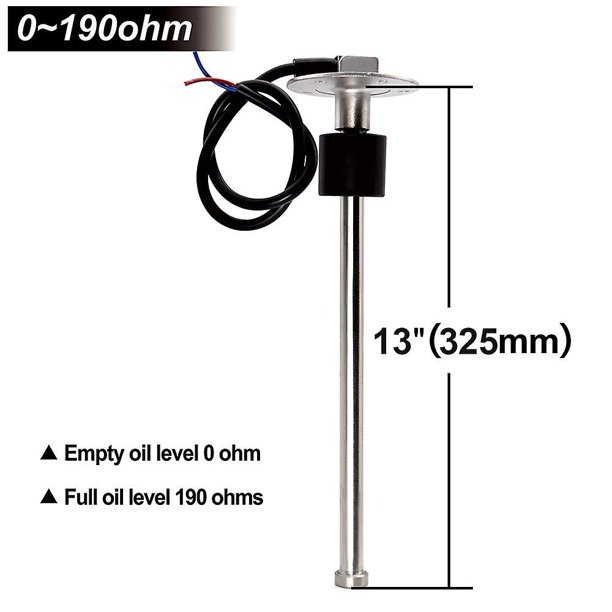 Ad 0-190 Ohm Fuel Level Sensor 100mm 125mm 150mm 200mm 300mm 400mm 575mm Fit For Marine Boat Car Truck Oil Liquid Tank Spain/ru