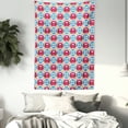 thumbnail image 3 of Colorful Tapestry, Slavic Culture Russian Folk Pattern Stylized Floral Petals Arranged in Grid Form, Wall Hanging for Bedroom Living Room Dorm Decor, 60W X 80L Inches, Multicolor, by Ambesonne, 3 of 5