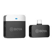 BOYA Wireless Microphone System with Type-C Port for Android Smartphones - Crystal Clear Recording and Live Streaming