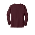 thumbnail image 6 of Port & Company Youth Long Sleeve Core Cotton Tee-XL (Athletic Maroon), 6 of 6