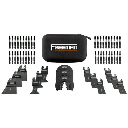 UPC: 0816376018057 | Freeman P55BBK 55-Piece Impact Driver Bits and Oscillating Blades Kit