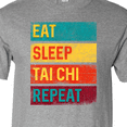 thumbnail image 4 of Inktastic Martial Arts Eat Sleep Tai Chi Repeat T-Shirt, 4 of 5