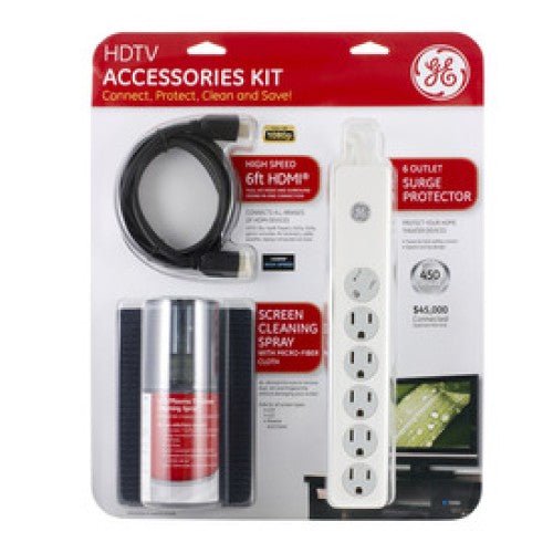73550 - HDTV ACCESSORIES HDMI 6FT CABLE SCREEN CLEANER 6 O/LET POWERBAR