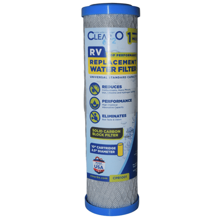 

CLEAR2O CPR1001 - RV Water Replacement Filter - MADE IN THE USA