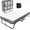 75" x 38" x 17" -white, variant on SOLAURA Folding Bed with Mattress, 75" x 31" Portable Rollaway Bed with 5" Thick Memory Mattress, Foldaway Bed Frame with Wheels for Adults, Guest, Single Size