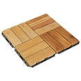 thumbnail image 2 of vidaXL Decking Tiles 10 pcs 11.8"x11.8" Solid Wood Teak, 2 of 8