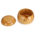 thumbnail image 3 of Wooden Yarn Storage Bowl Environmentally Friendly for Household Circular with Lid Crafted Box, 3 of 14