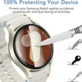 thumbnail image 3 of 2-Pack for Samsung Galaxy Watch 6 44mm Screen Protector Tempered Glass,With Auto Alignment Tool [Anti-Scratch]Ultra-thin Tempered Glass for Samsung Galaxy Watch 6 44mm Screen Protector,Clear, 3 of 7