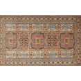 thumbnail image 1 of Ahgly Company Indoor Rectangle Traditional Dark Sienna Brown Persian Area Rugs, 7' x 9', 1 of 6