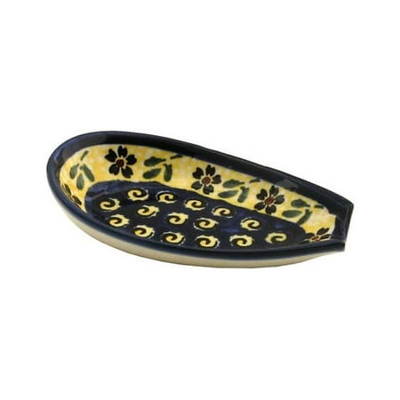 Euroquest Imports Polish Pottery Spoon Rest - Pattern 175A