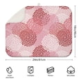 thumbnail image 2 of Bohemian floral dish drying mat 18x24 Inch, plush microfiber material, designed for quick water absorption and surface protection, 2 of 5