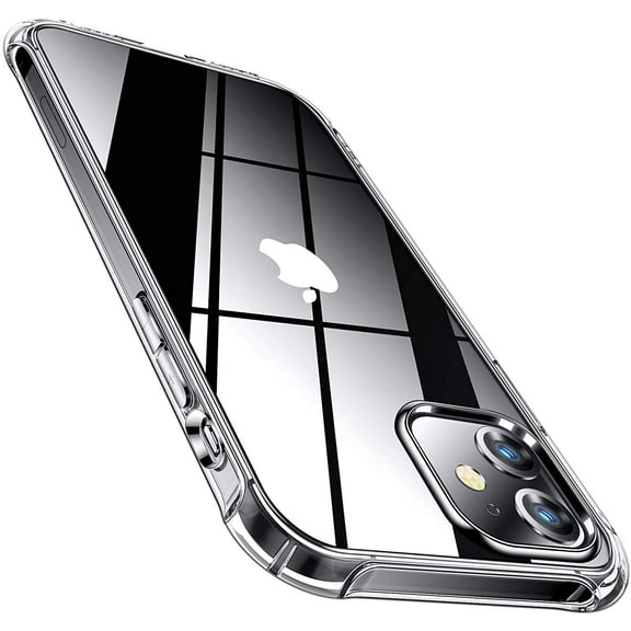 iPhone 12 Mini Clear Bumper Protection Case - Shock Proof edges - HD Clear Rubber Case- Compatible for iPhone 12 Mini
