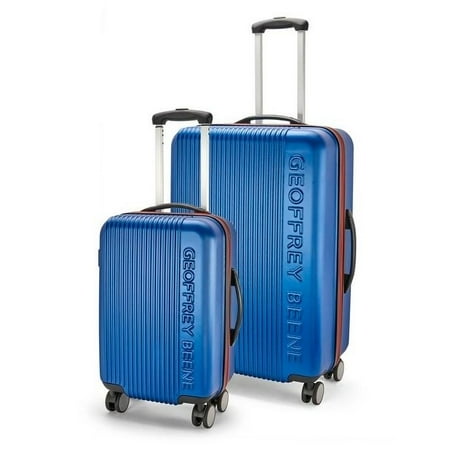 Geoffrey Beene 2 Pc Debossed Logo Hardside Luggage Set