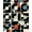 Black, Pattern 3, variant on ODIKA 4'x6' Machine Washable Non-Slip Area Rug, Elegant Black and Design High Traffic Rug, Black, 3510