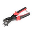 thumbnail image 4 of Belt Punch , Manual Multifunctional Hand Hole Puncher with 6 Hole Sizes, Manganese Steel Material, for Leather Plastic, with Spacer, Screwdriver, Ruler, and Hole Grinding Rod, 4 of 8