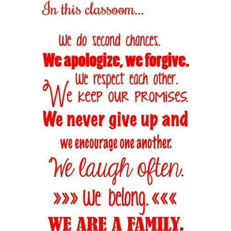 vinyl decal: in this classroom..wall quotes | vinyl wall teaching