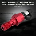 Red M10x1.0mm Motorcycle Brake Master Caliper Banjo Bolt Bleed Screw
