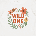 thumbnail image 4 of Inktastic Wild One Floral First Birthday Boys or Girls Baby T-Shirt, 4 of 5