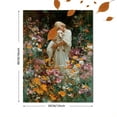 thumbnail image 3 of Jesus Holding Lamb Canvas Wall Art, Colorful Flower Religious Print, Multi Space Decor, 3 of 8