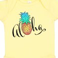 thumbnail image 4 of Inktastic Aloha- in Cursive with Pineapple Rainbow Colors Boys or Girls Baby Bodysuit, 4 of 5