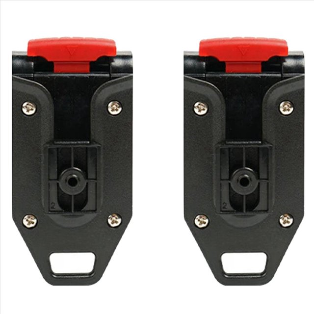 2X Cinta MéTrica Rack Cinta Hebilla AutomáTica Medida Clip de CinturóN Engrosado Clip de Soporte de Herramienta PortáTil de PláStico Fijo