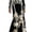 Black, variant on Guvpev Women's Gothic Skeleton Maxi Dress Halloween Costume, Long Sleeve Velvet Mermaid Gown with 3D Floral Applique for Cosplay & Halloween Party Fancy Dress up, Black