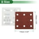 thumbnail image 4 of 50 Pcs Papel de Lija Rectangular 8 Agujeros 800 Grano Hojas de Lijado para Reacondicionamiento Automotriz y Trabajos en Madera, 4 of 7