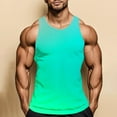 thumbnail image 4 of ZyeKqe Plus Size Tank Tops for Men Crew Neck Loose Casual Camisole Tops Sleeveless Gradient Color Summer Tees, 4 of 8