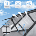 thumbnail image 2 of Clouddwell 4x6 Outdoor Greenhouse, Polycarbonate Panels with Sturdy Aluminum Frame, 2 of 6