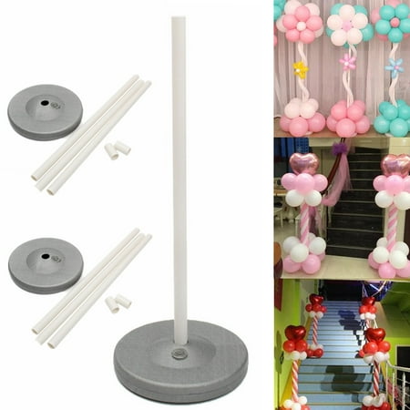 Meigar Wedding Column Ballon Base Display Stand Flower Stage Holder Festival Single Party Decors 150cm/59'',2sets