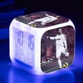 thumbnail image 3 of World Cup Football League Cristiano Ronaldo Star Alarm Clock LED Digital Seven-Color Square Alarm Clock Creative Small Alarm Clock, 3 of 6