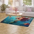 thumbnail image 3 of Mermaid Colorful Ocean World Carpet Style Living Room Bedroom Rug Modern 3d Entry Door Mats Household, 3 of 7