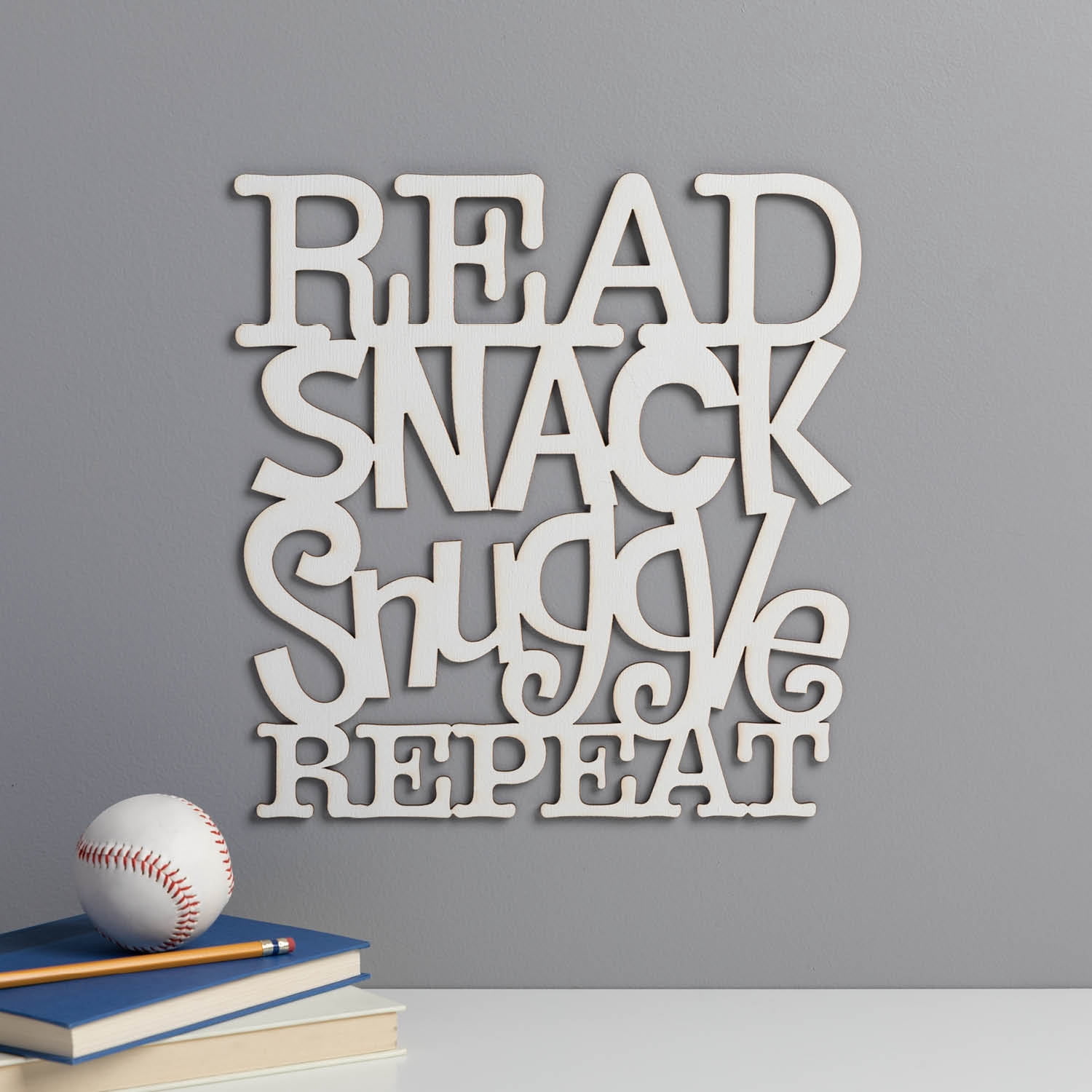 Read, Snack, Snuggle Wall Plaque