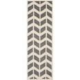 thumbnail image 2 of SAFAVIEH Chatham Easton Zigzag Stripes Wool Runner Rug, Dark Grey/Ivory, 2'3" x 11', 2 of 5